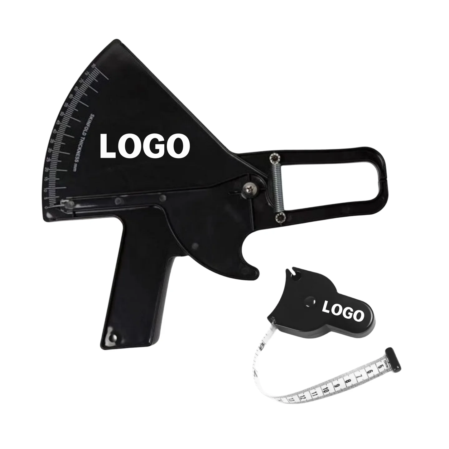 Custom logo Aguide Skinfold Body Fitness Tester Analyzer Measure Fat Caliper Kit With Body Tape Measure with Instruction Manual