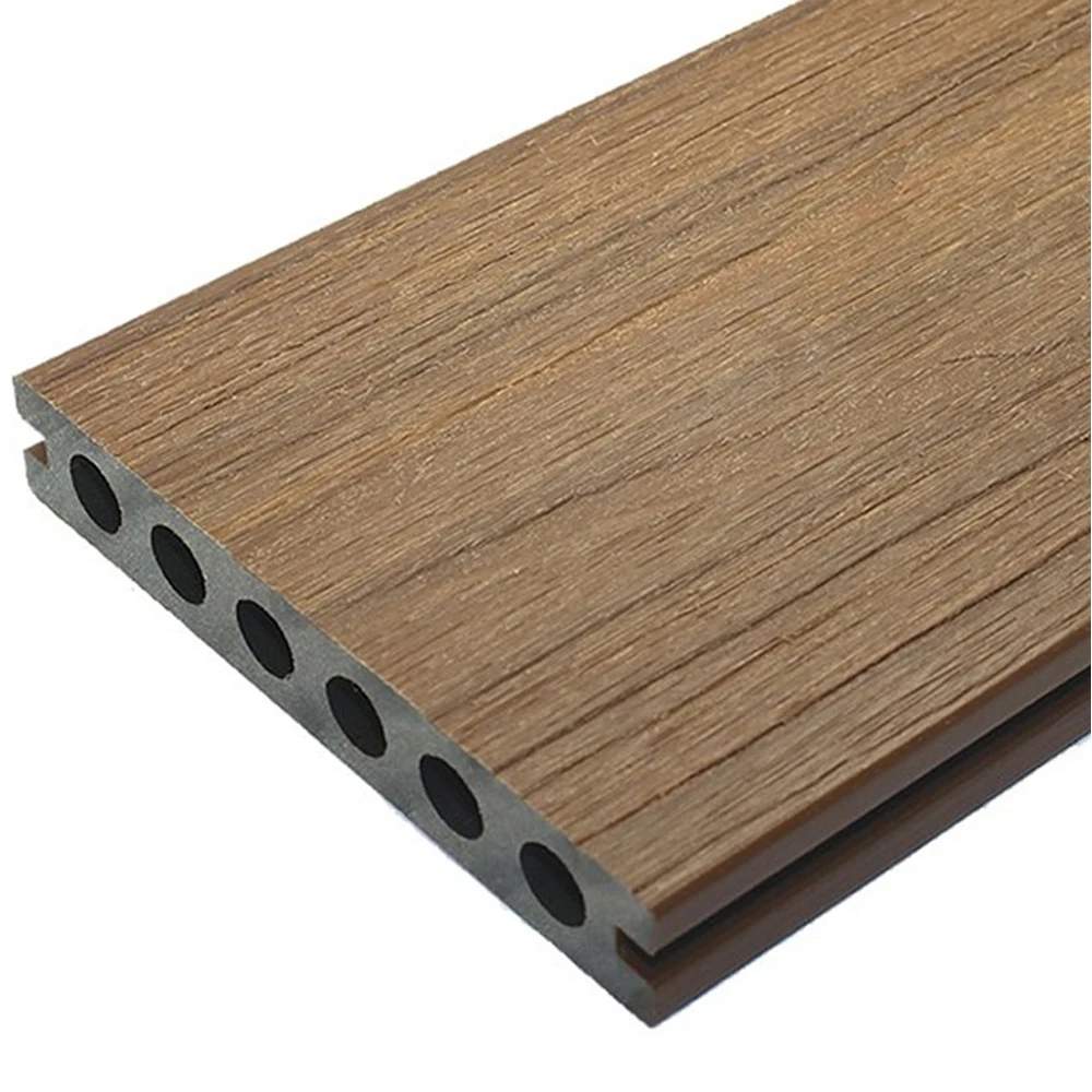 Co-Extruded Capped Wood Deck Outdoor Balcony Terrace Garden Swimming Pool Composite Decking Exterior WPC Engineer Wood Flooring