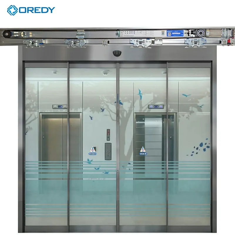 OREDY 150 door automatic sliding system aluminum opener with high sensitive sensor