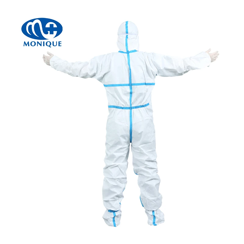 Hospital disposable medical surgical isolation gown sms pp pe non woven isolation gown
