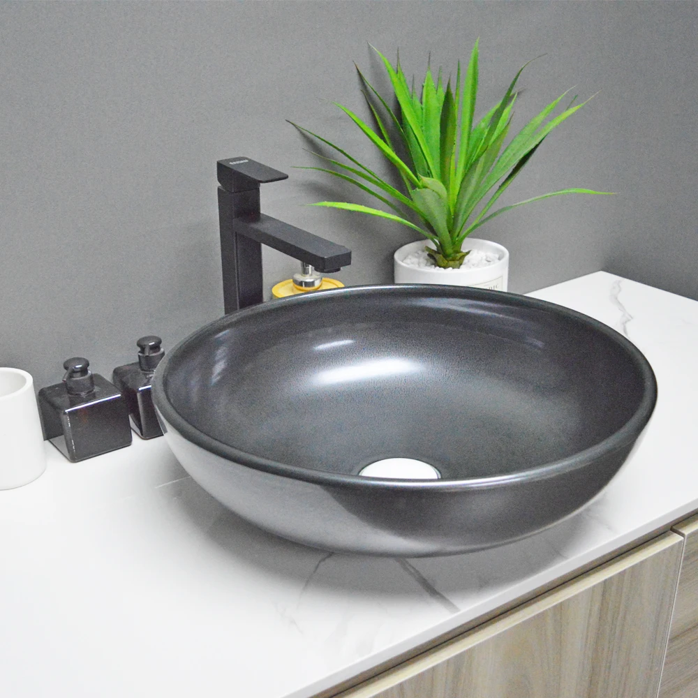 Chaozhou Ceramic Table Top round ceramic art wash basin sink lavabo blanco customized bathroom countertop sinks basin