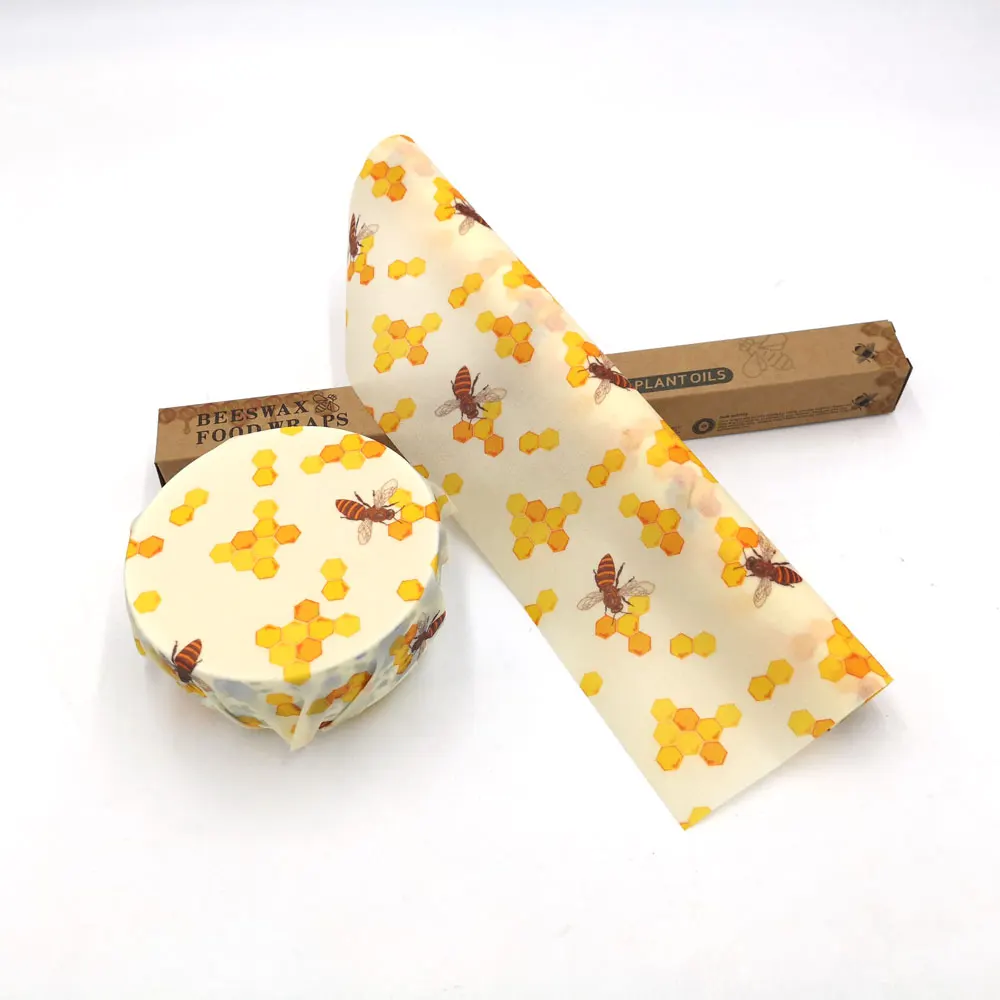 2021 Органическая, полностью натуральная, Экологически чистая, Нетоксичная, небиоразлагаемая, многоразовая альтернатива пластиковой пищевой пленке пчелиного воска