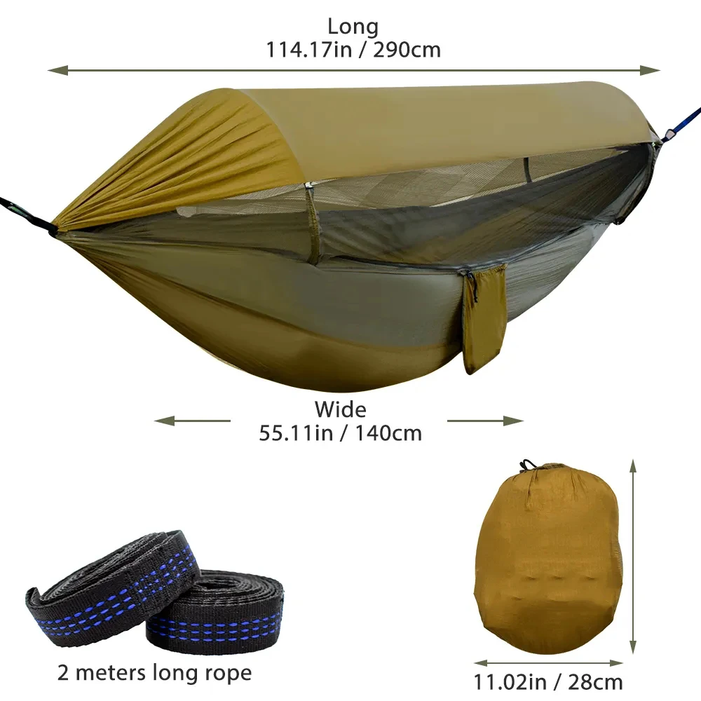 Good Quality 3 in 1 Waterproof and Portable Camping Hammocks Bed Outdoor Camping Furnitures Folding Camping Bed