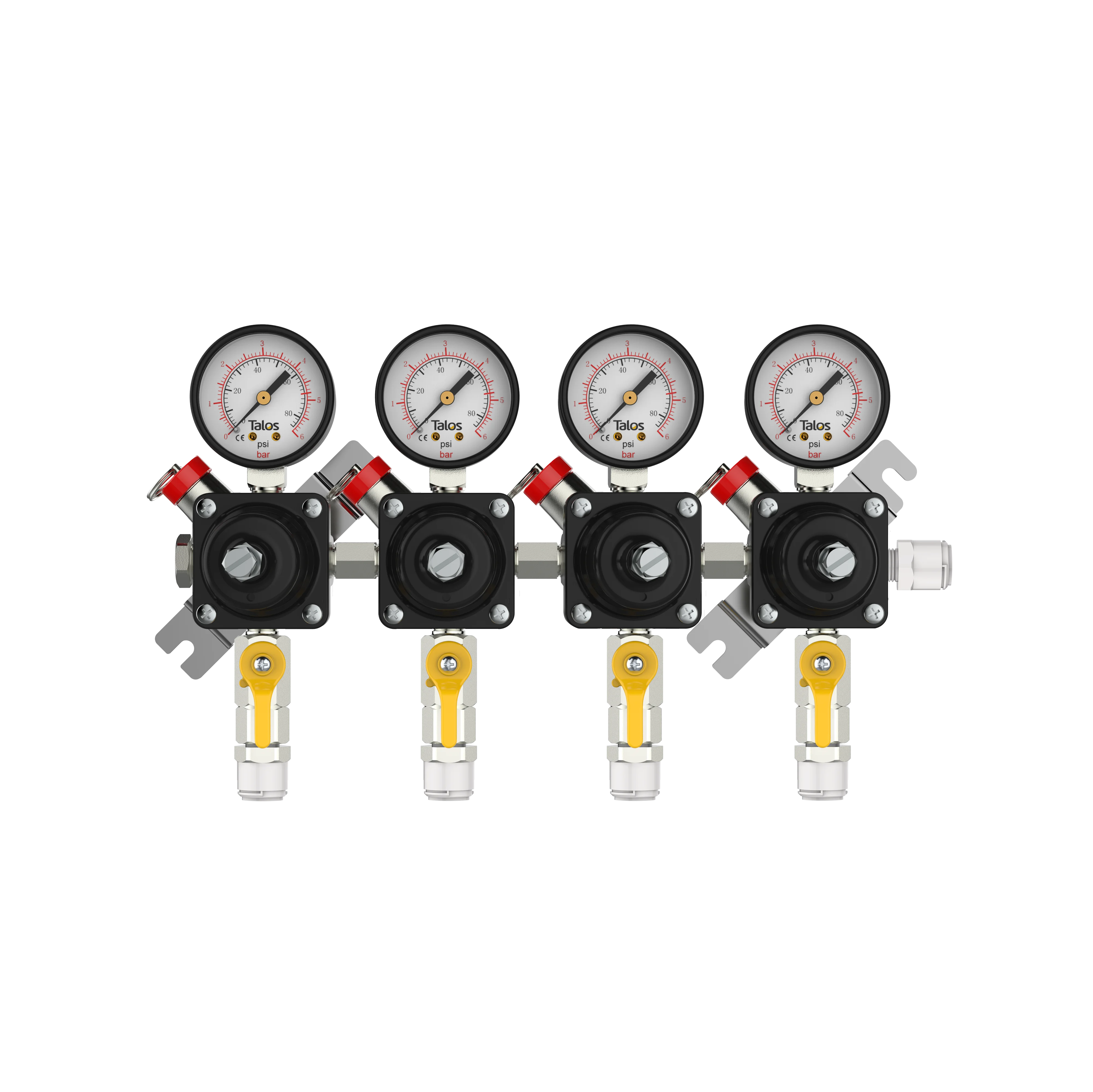 TALOS Beer Dispensing Equipment 4-product Plug +Fitting Secondary CO2 Reducing Valve