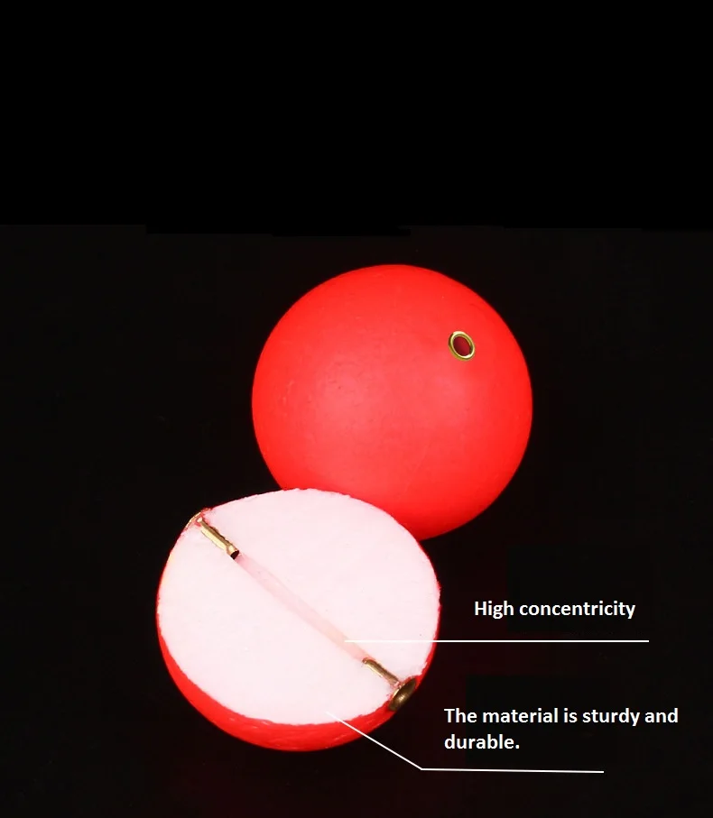 SUPERIORFISHING EPS Round Fishing Floats Foam Bobbers With Brass Insert Mixed color Fishing Float EPS03