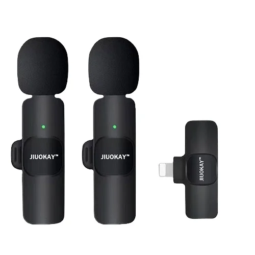 Новое поступление, игровой микрофон для прямой трансляции для iPhone, портативный микрофон для записи аудио и видео, беспроводной микрофон петличный