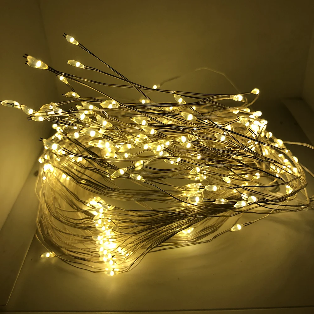 
3AA battery powered 5m 50 leds copper wire string light led copper wire string lights for christmas tree light holiday wedding 