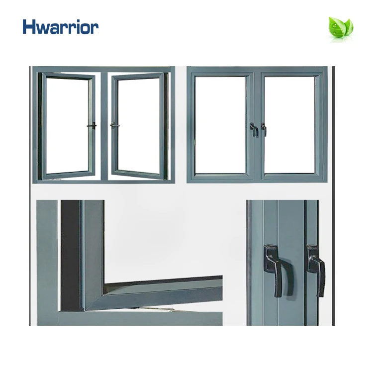 New Design Low Price High Quality Tempered Glass Aluminum Side-Hung Window From China Aluminum Window And Door