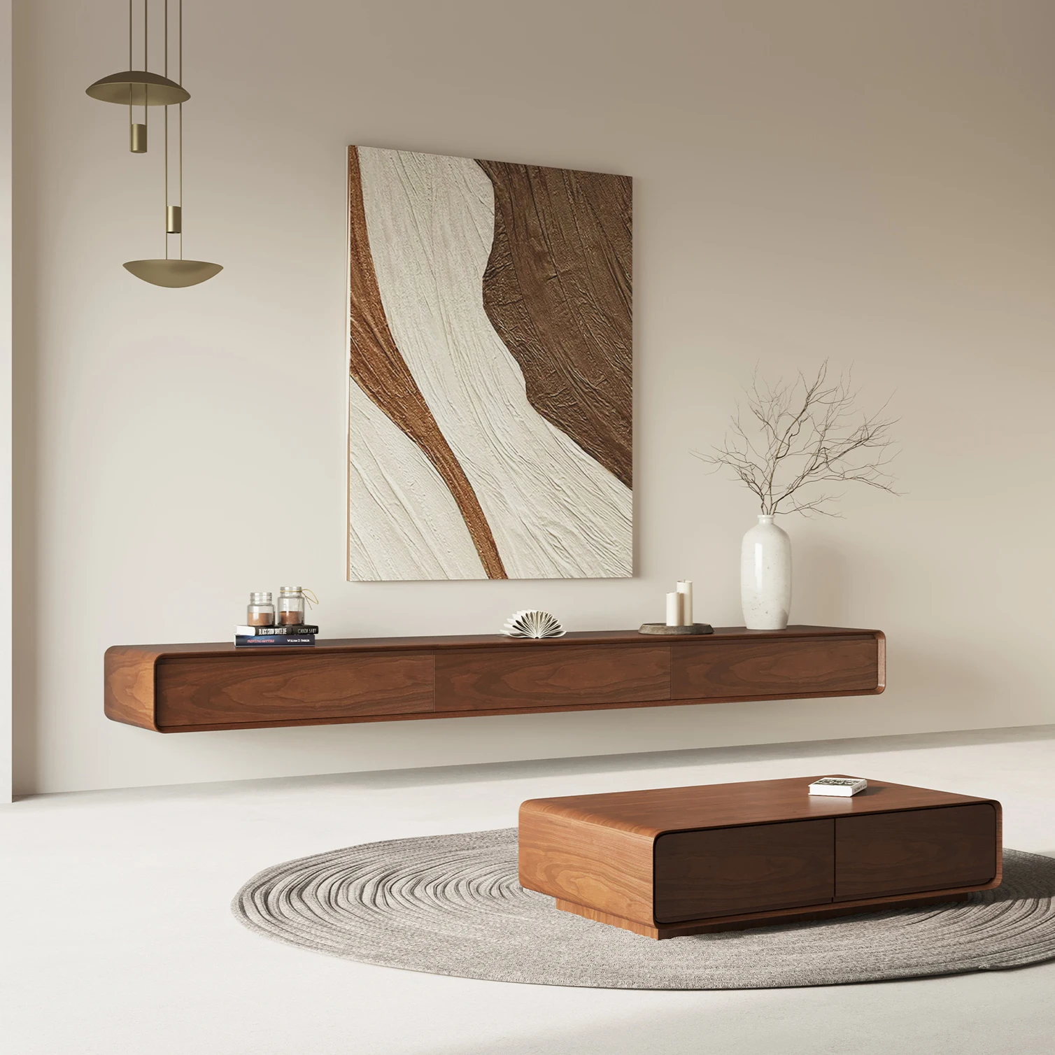 2022 New Chinese Style Furniture Living Room Storage Full Wood Tv Stand Cabinet With Drawers