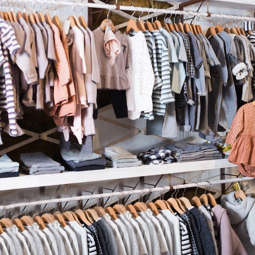 High Quality Colored Wooden Children Kids Baby Clothes Hangers