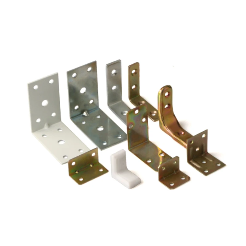 Furniture hardware Zinc Plated Carbon Steel Straight Metal Furniture Connector Bed Bracket Right Angle Fixed Iron Plate