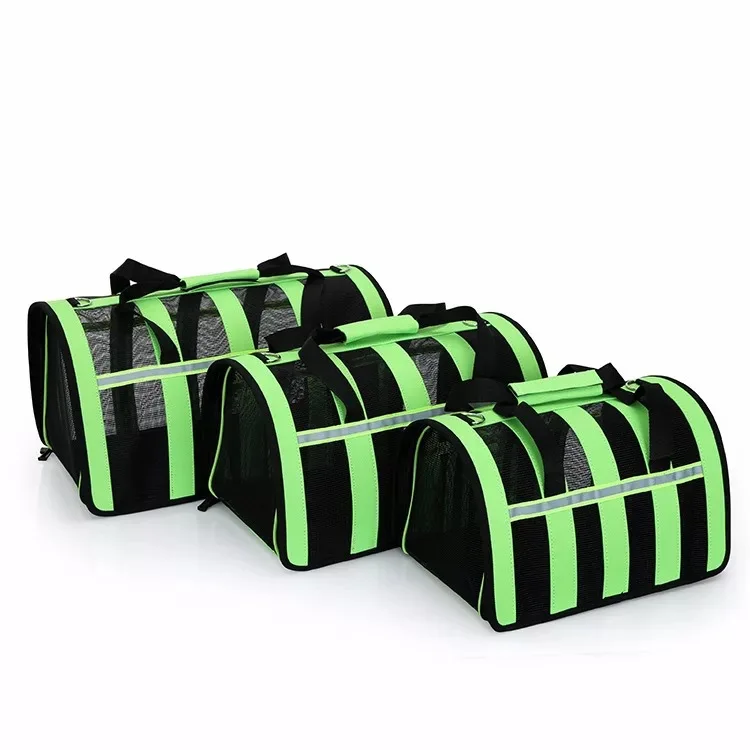 Cheap Foldable Pet Carrier Soft-sided Double Dog Kennel Carrier Travel Bag For Dog And Cat Wholesale Pet Travel Bag