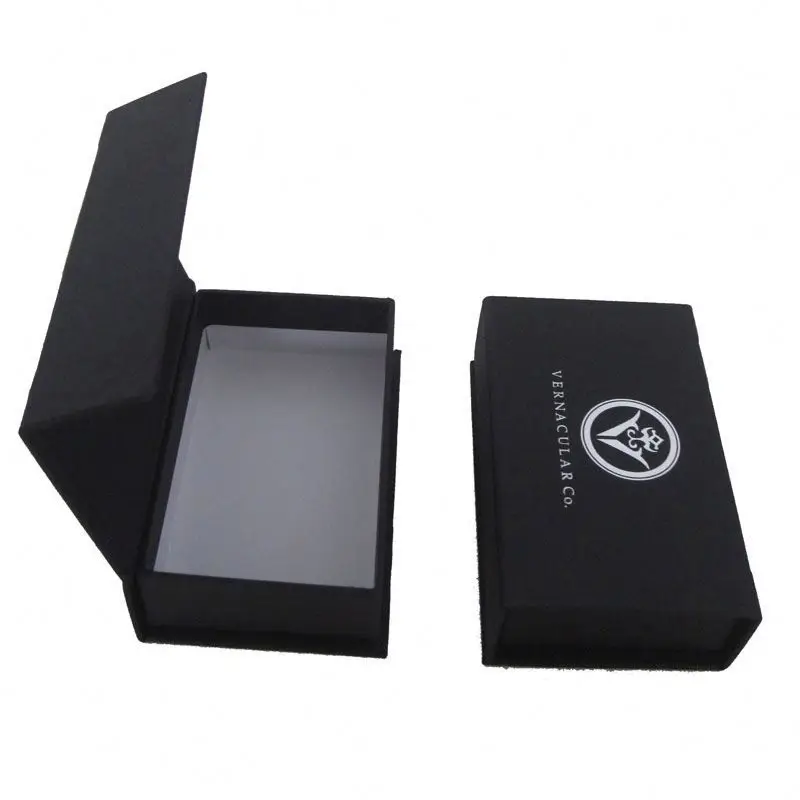 
High quality cheap custom sliding draw box with jewelry pouch 