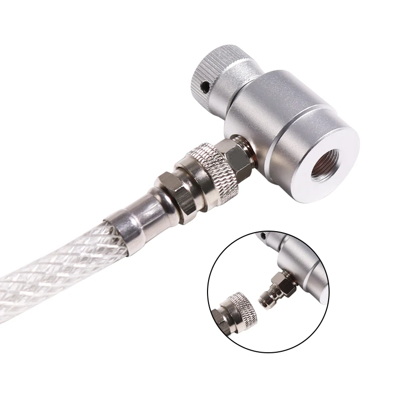 Clear NO2 Gas Refill Hose Adapter for Nitrous Oxide Cylinder Whipped Cream Chargers Dispenser Food Grade