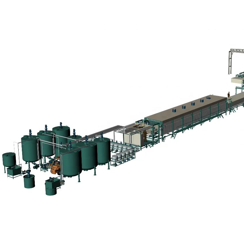 Flexible foam production equipment manufacturers  Furniture sponge assembly line foaming machine Automatic production equipment