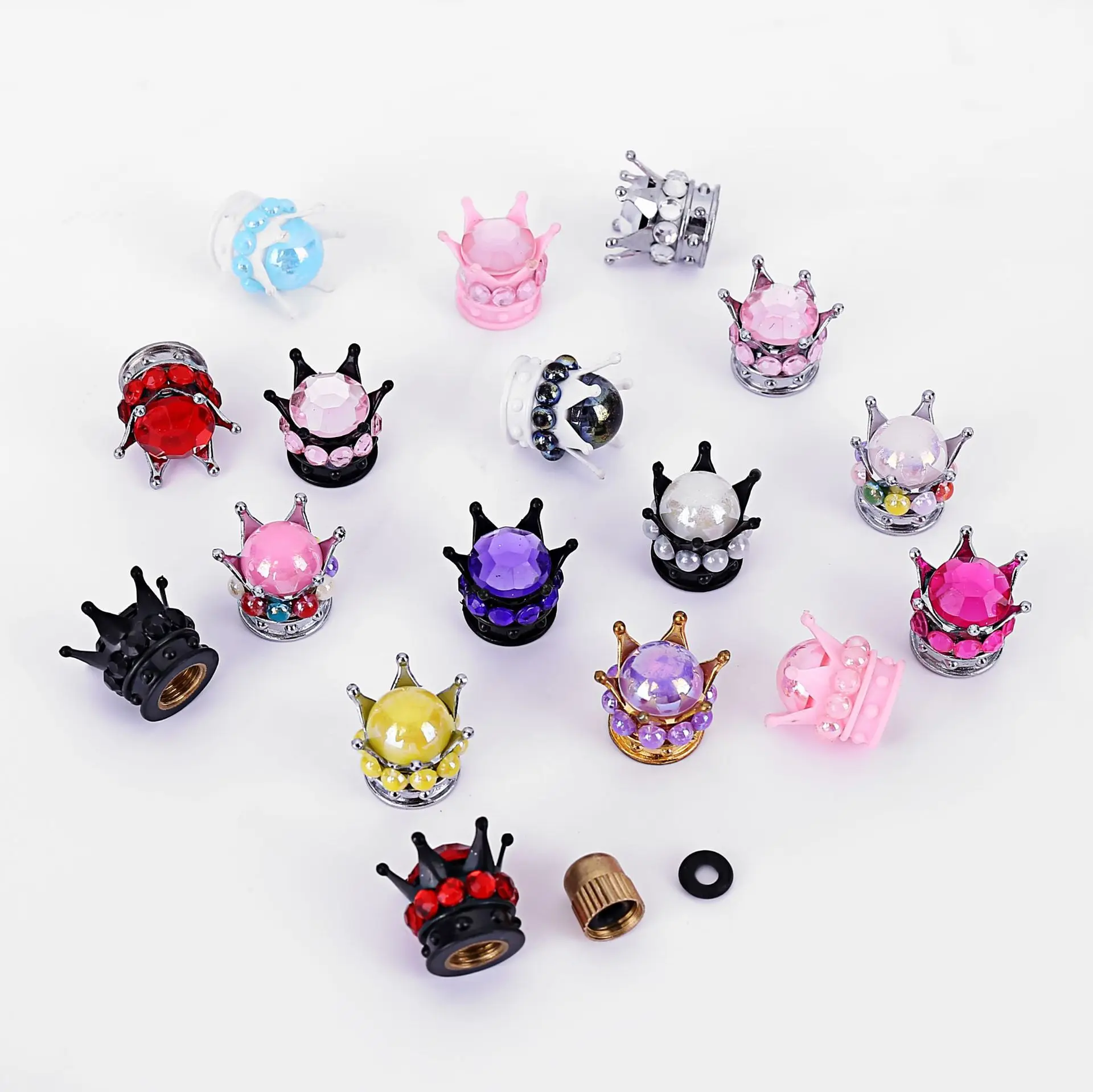 
Bling Car Decor Rhinestone Tire Air Valve Stem Cap , Crystal Car Decoration for Auto Tire/Wheel 