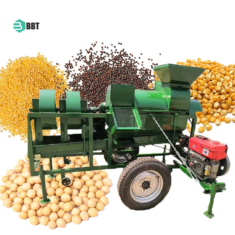 Multifunction Corn Shelling Machine Sorghum Millet Castor Soybean Sheller Maize Huller Thresher