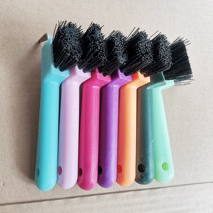 Высококачественное оборудование для ухода за лошадьми, пластиковая щетка для удаления копыт