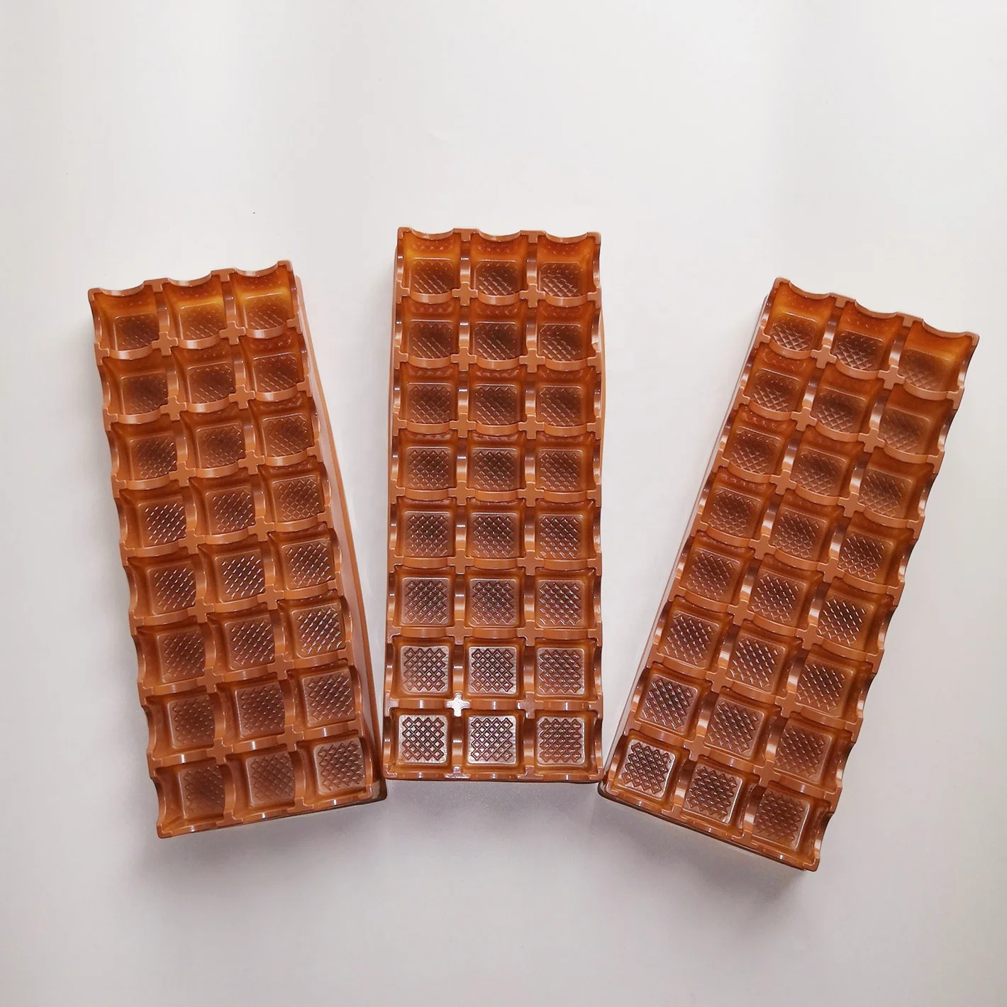 
PET chocolate blister tray plastic packing tray blister insert for chocolate 