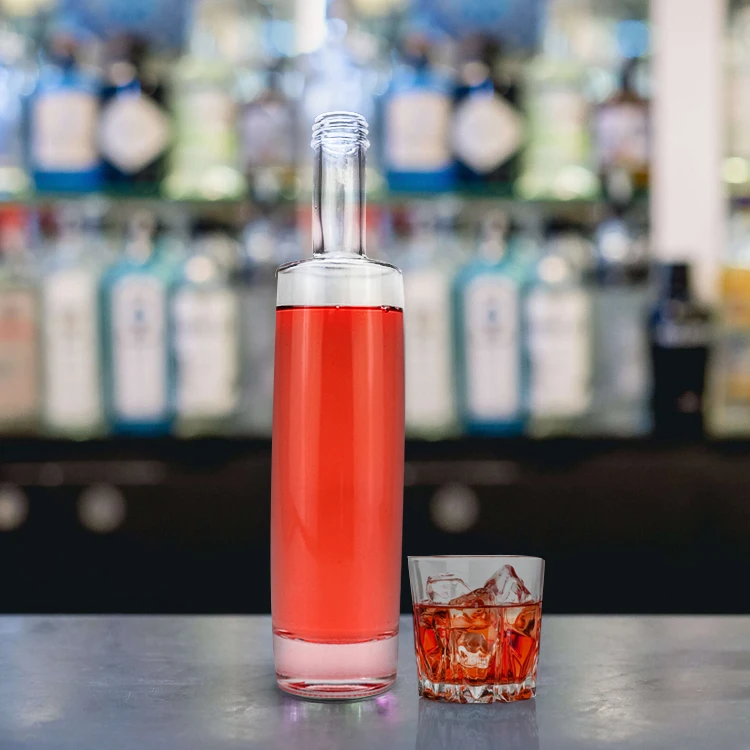 Wholesale High Quality 500ml 700ml 750ml Glass Bottle Liquor Bottle Empty Transparent Brandy Bottle Tequila with Cork