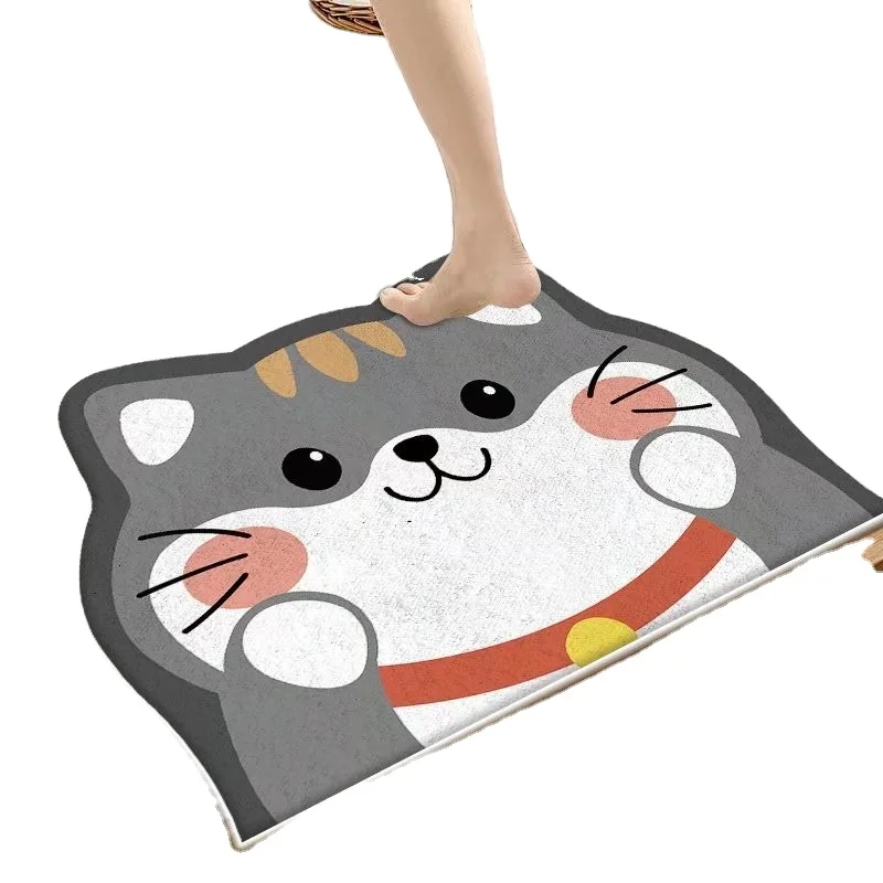 Opposite velvet carpet foldable washable living room carpet outlet TPR material carpet