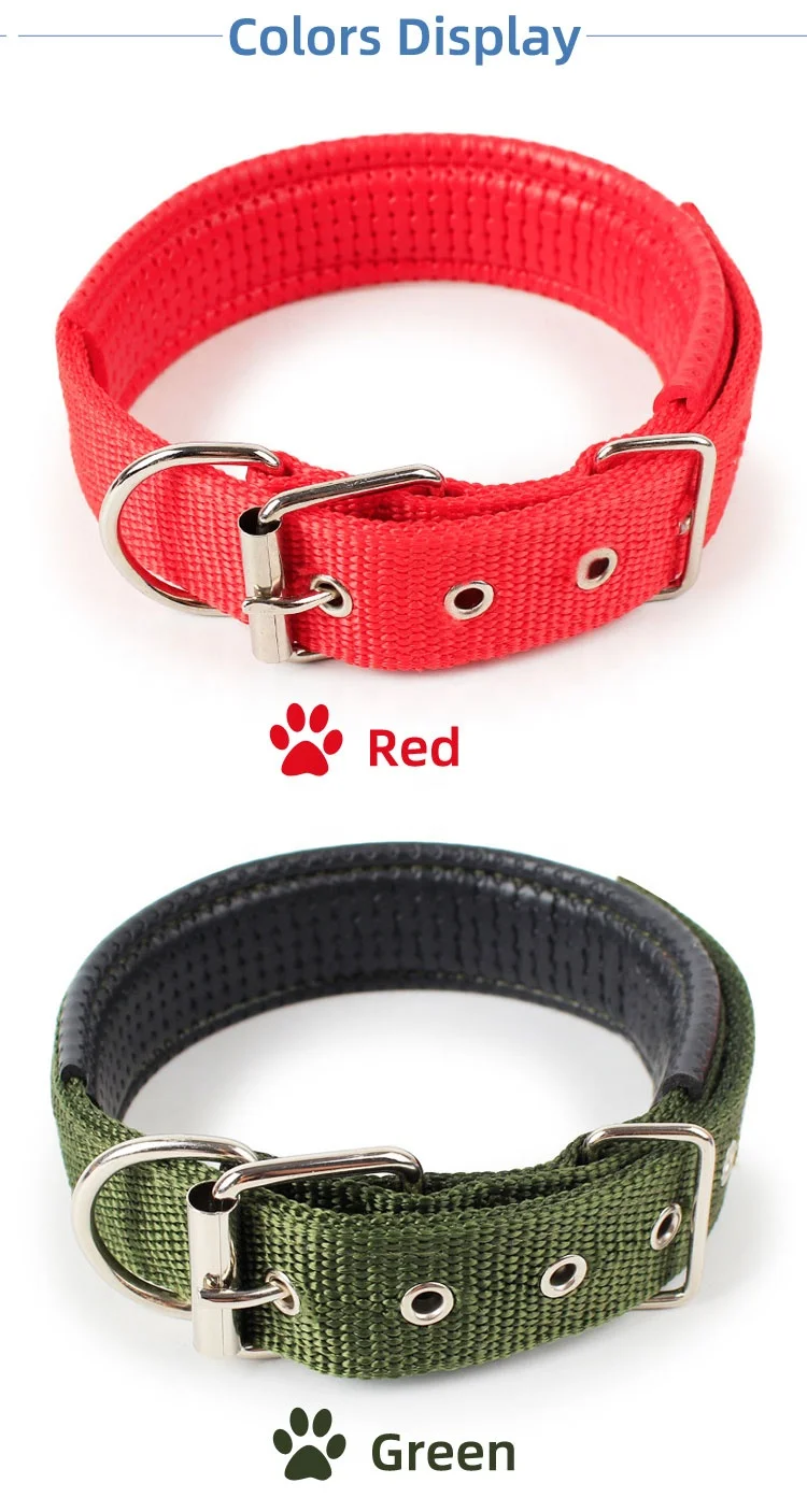 Factory Wholesale Adjustable Nylon Reflective Rope Pet Chain Lead Dog Collars