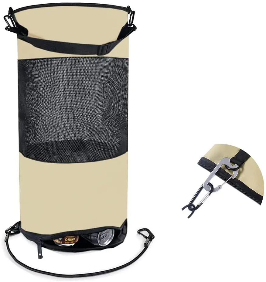 Portable  Large Collapsible Leak Proof Marine Mesh Trash Can Boat Garbage Bag