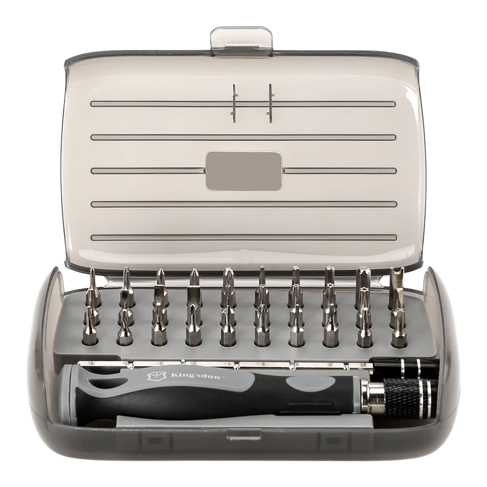 2022 новейший набор отверток 32 в 1, Набор отверток для ремонта багажа с полупрозрачной коробкой, набор инструментов для ремонта электроники