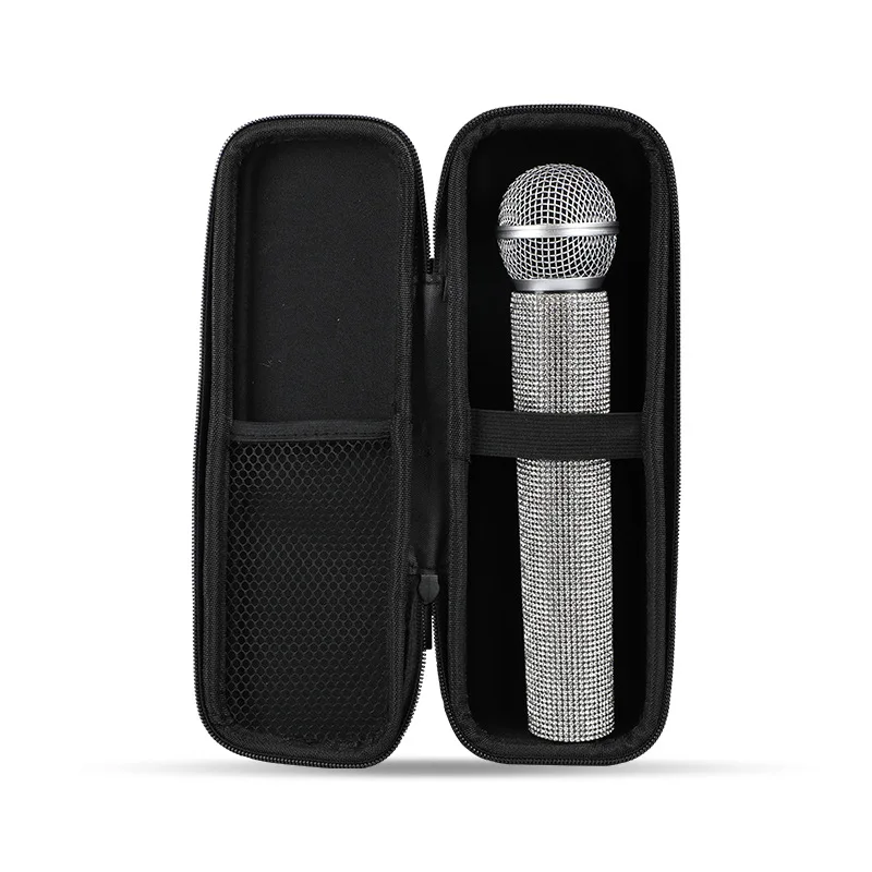 Single/ Dual Wireless Microphone Case Foam Custom Bag Tote Storage Pouch Shell 1/2 Eva Travel Headphone