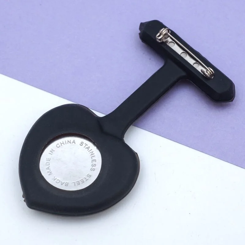 
Rubber Nurse Pocket Watch Rubber Pocket Watch Clock Brooch Pocket Watch Multicolor Mechanical Silicone Stainless 