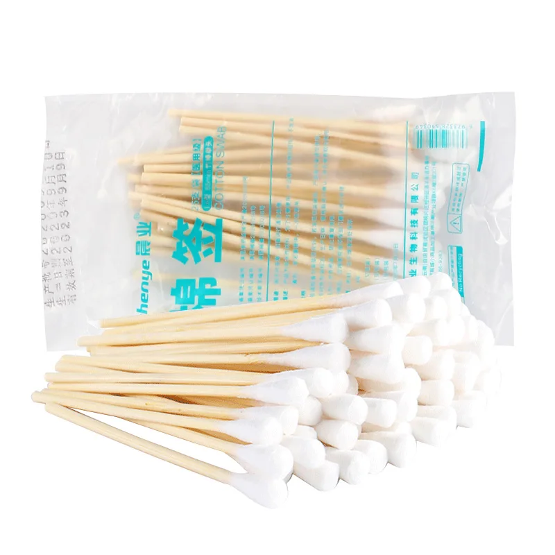 
Best Wholesale Disposable Medical cotton swabs Bamboo Stick Swab 