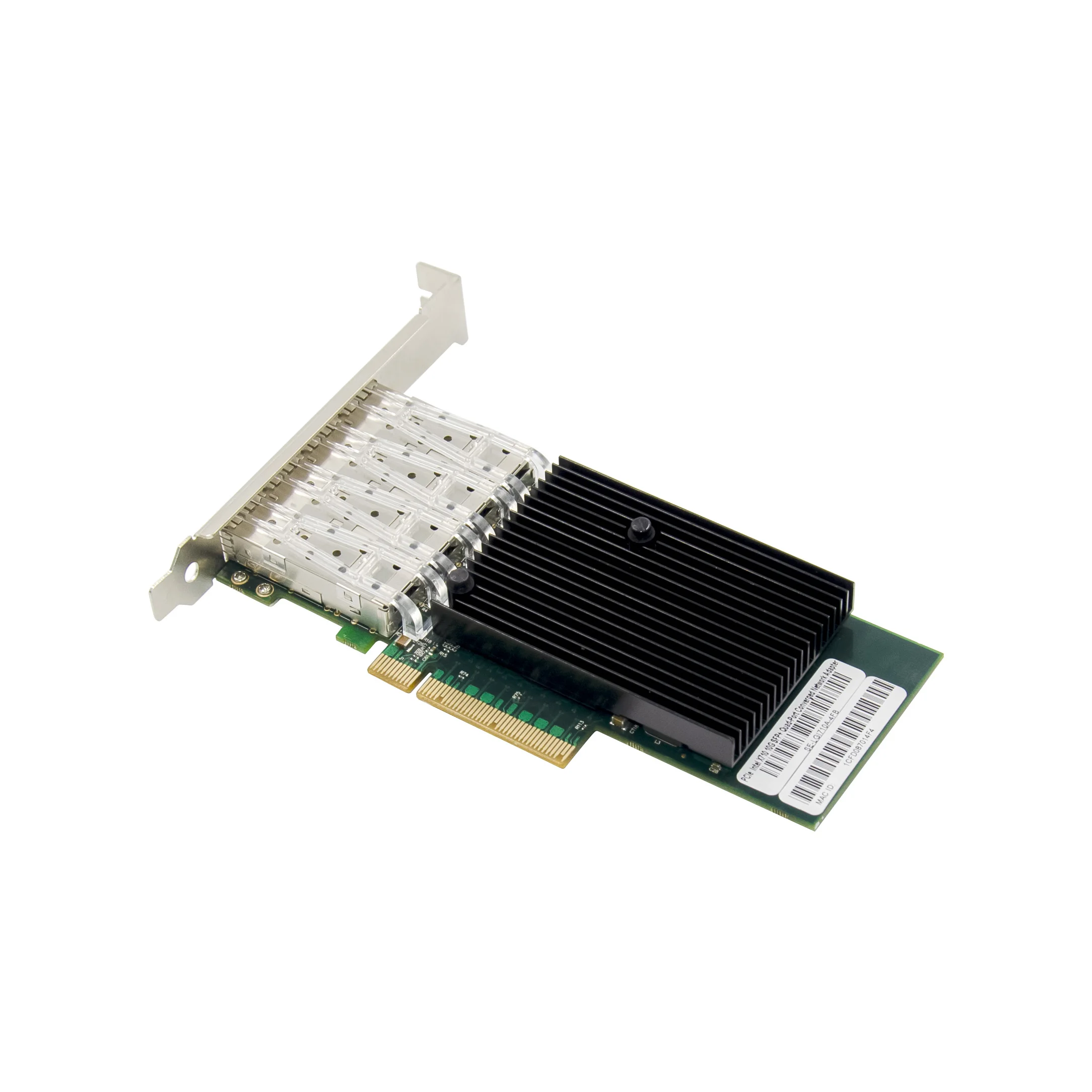 PCI Express 3.0 x8 4-Port 10Gb  Quad-Port  Fiber Optical NIC Network Card CHIPSET:INTEL X710