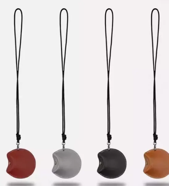 Zenos neck pouch pendant earphone cases protective holder cover mini coin  leather