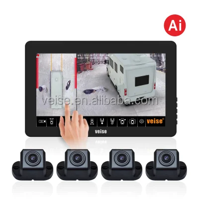 360-Degree Around View Monitor Integrated System with Around View Monitor Touch Screen Monitor