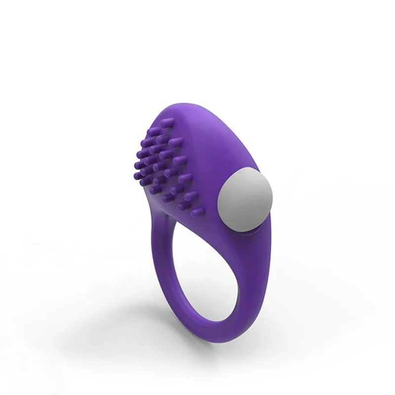 Most popular silicone vibration delay ejaculation with Massager Brush cock penis ring  sex toys vibrating cock ring for man