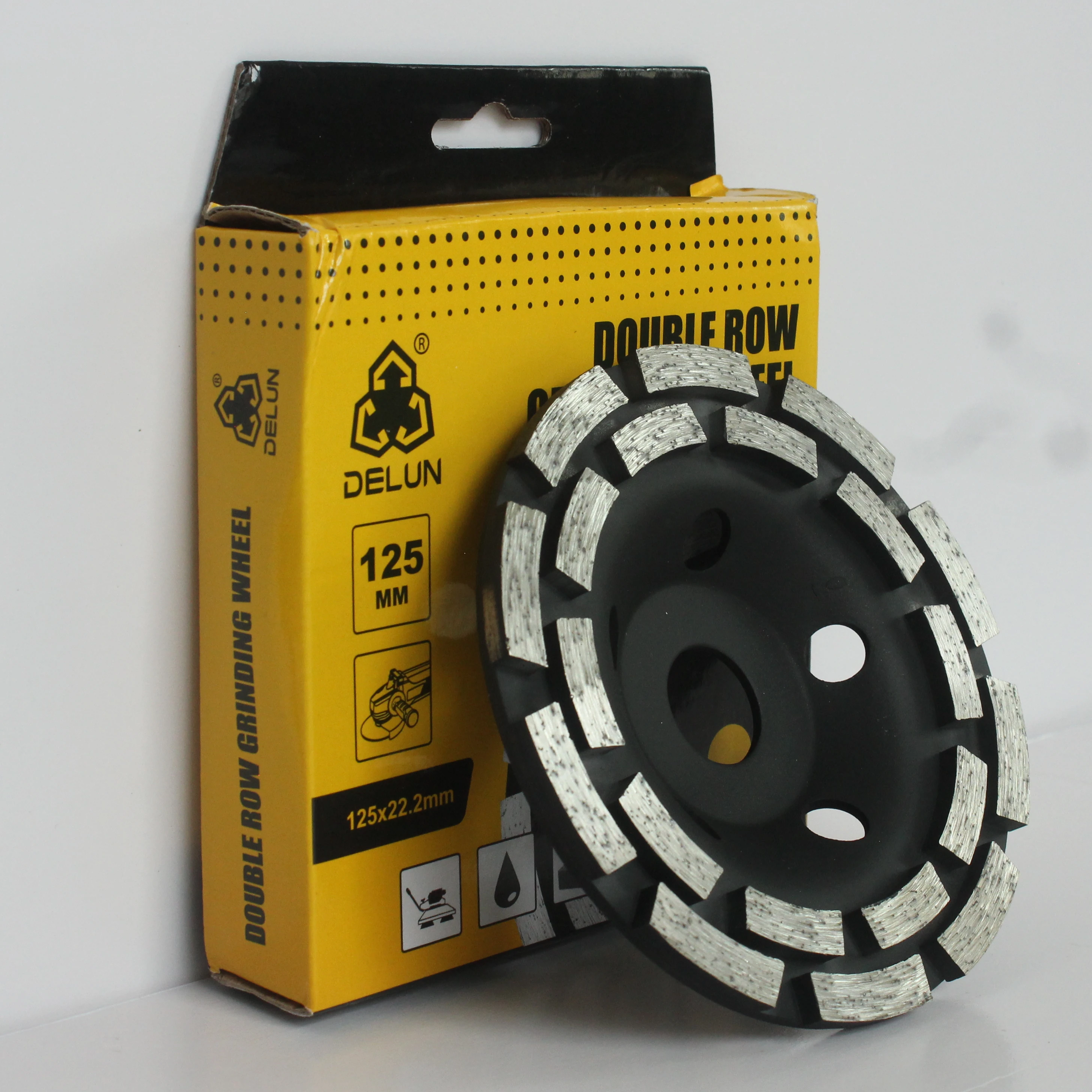 DELUN Custom Or Standard Angle Use 4 inch Diamond Grinding Cup Wheel With Competitive Price