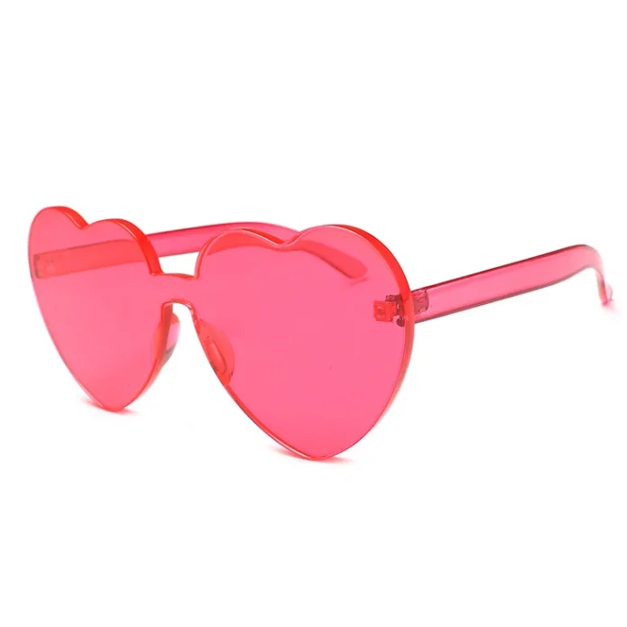2021 Heart shaped women children candy fashionable retro mirror sun glasses hot sale wholesale cheap custom sunglasses