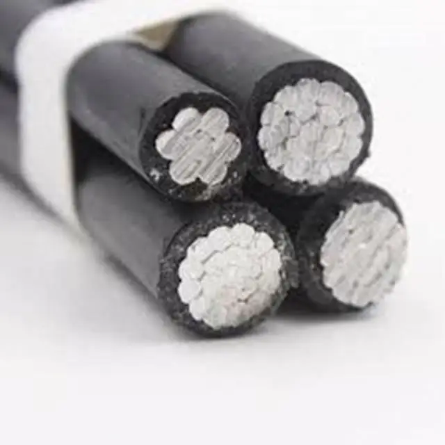 Горячее надувательство 0 6/1kv 4 Core 35 мм 50 70 95 алюминиевый проводник X-90 изоляции Aerial Bundle кабель ABC