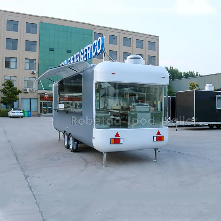 Лидер продаж бытовой Коммерческий мобильный продовольственный грузовик Robetaa киоск для барбекю уличный пищевой прицеп с кухней