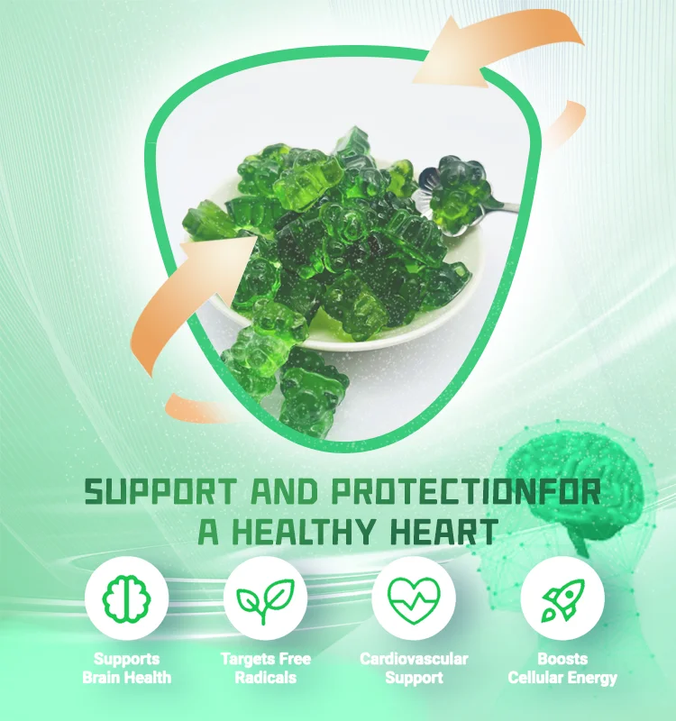 Amazon Hot Sale Co Q-10 Heart Health Vitamins OEM Customized Halal Gummies Candy Softgel Capsule Adults Heart Guard Booster
