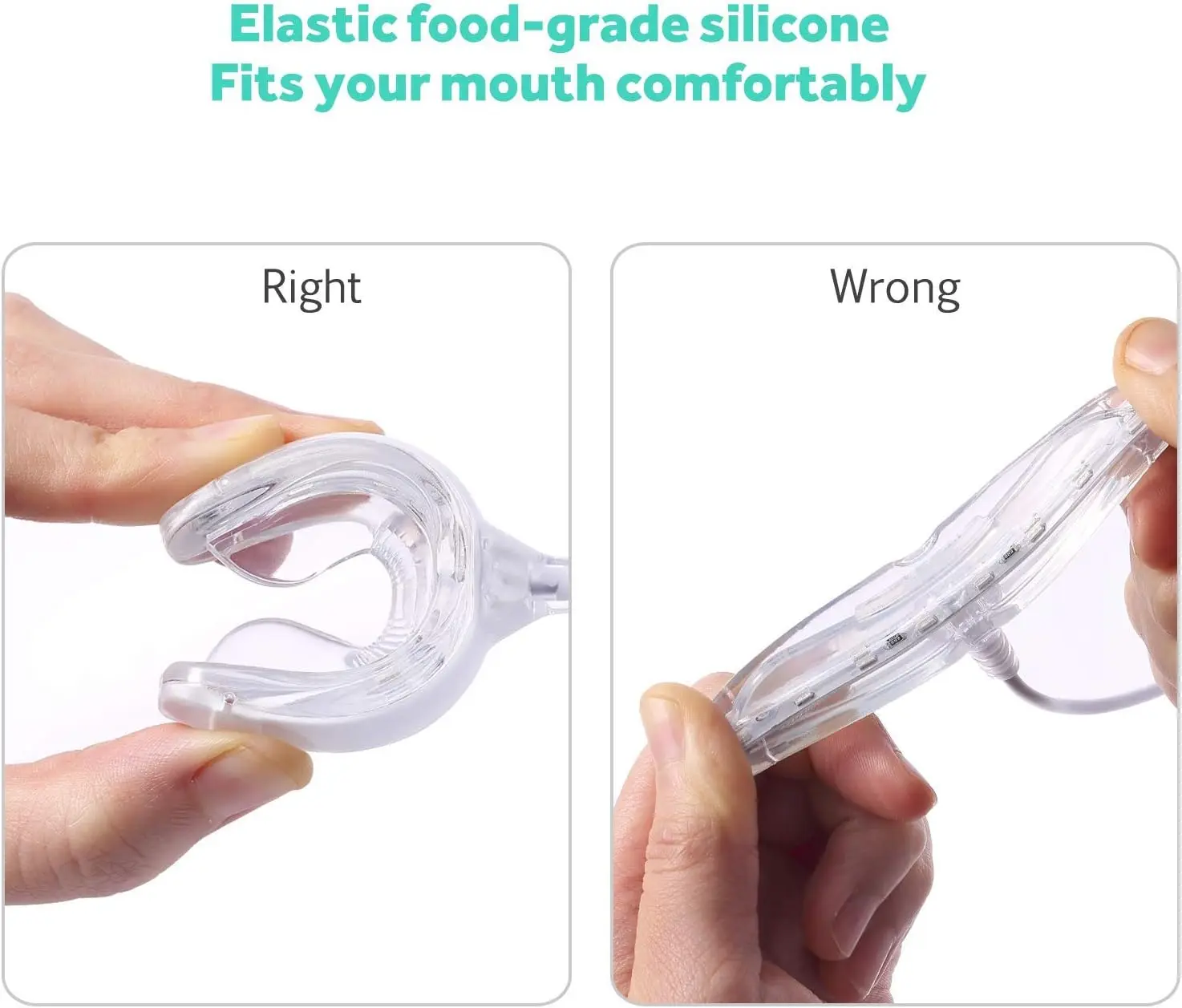 Hot Sale Teeth Whitening Kit Retail Home Use Wired Teeth Whitening Cold Light Kit For iPhone Android USB