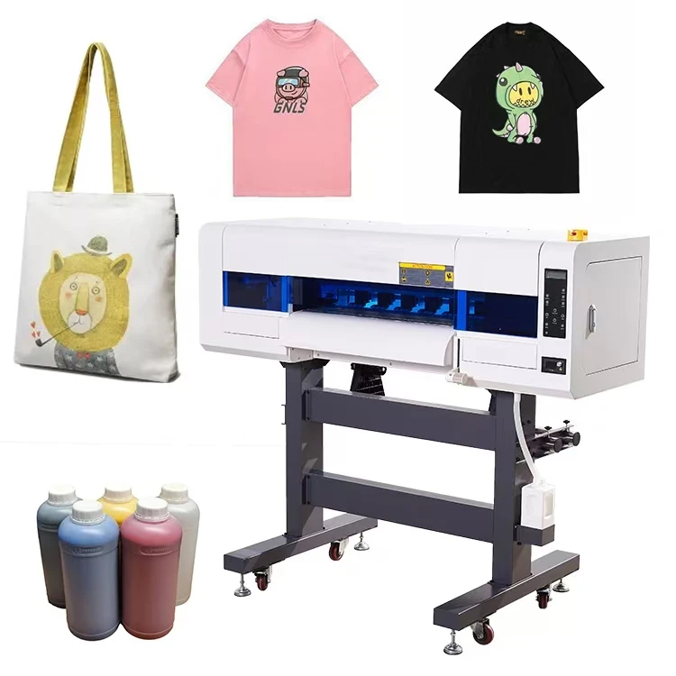 High quality 702 DTF Printer EPSPON I3200 Dual Head 70cm Popular DTF Printer with powder shaker machine