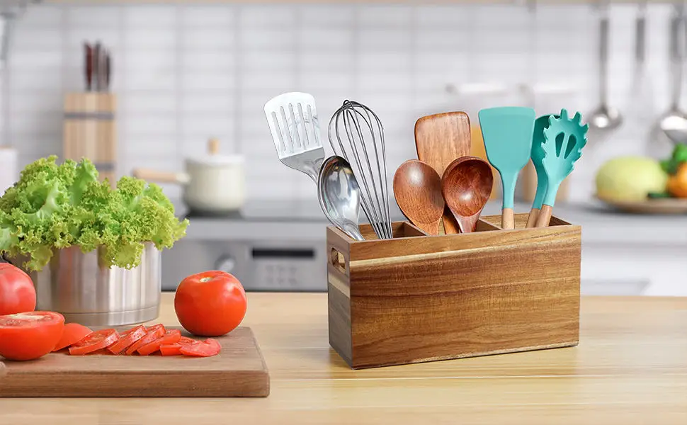 New Product Wood Spoons Spatula Kitchen Tabletop Accessories Cookware Utensil Holder