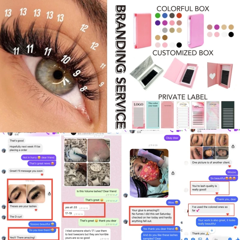 Individual Matte kits extension de cils Trays lashes extension Vendor Wholesale Volume Eyelash Extension Supplies