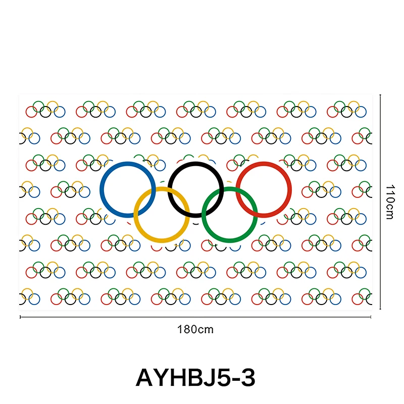 Custom advertising flags for the 2024 Sydney Games 100D Polyester 110*180cm national flag Sports meeting scene layout