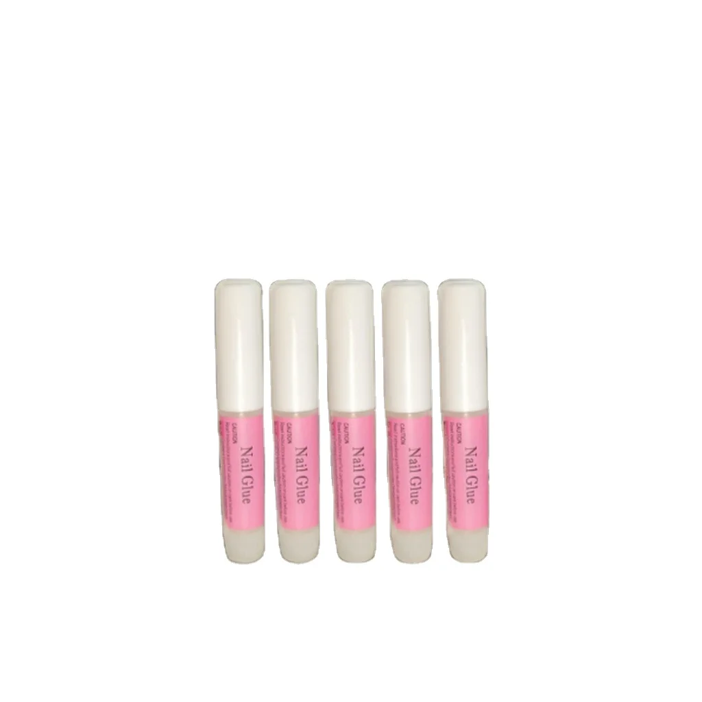 Custom Private Label Strong Brush on Polish Glue Nail Foil Adhesive Art Glue Gel