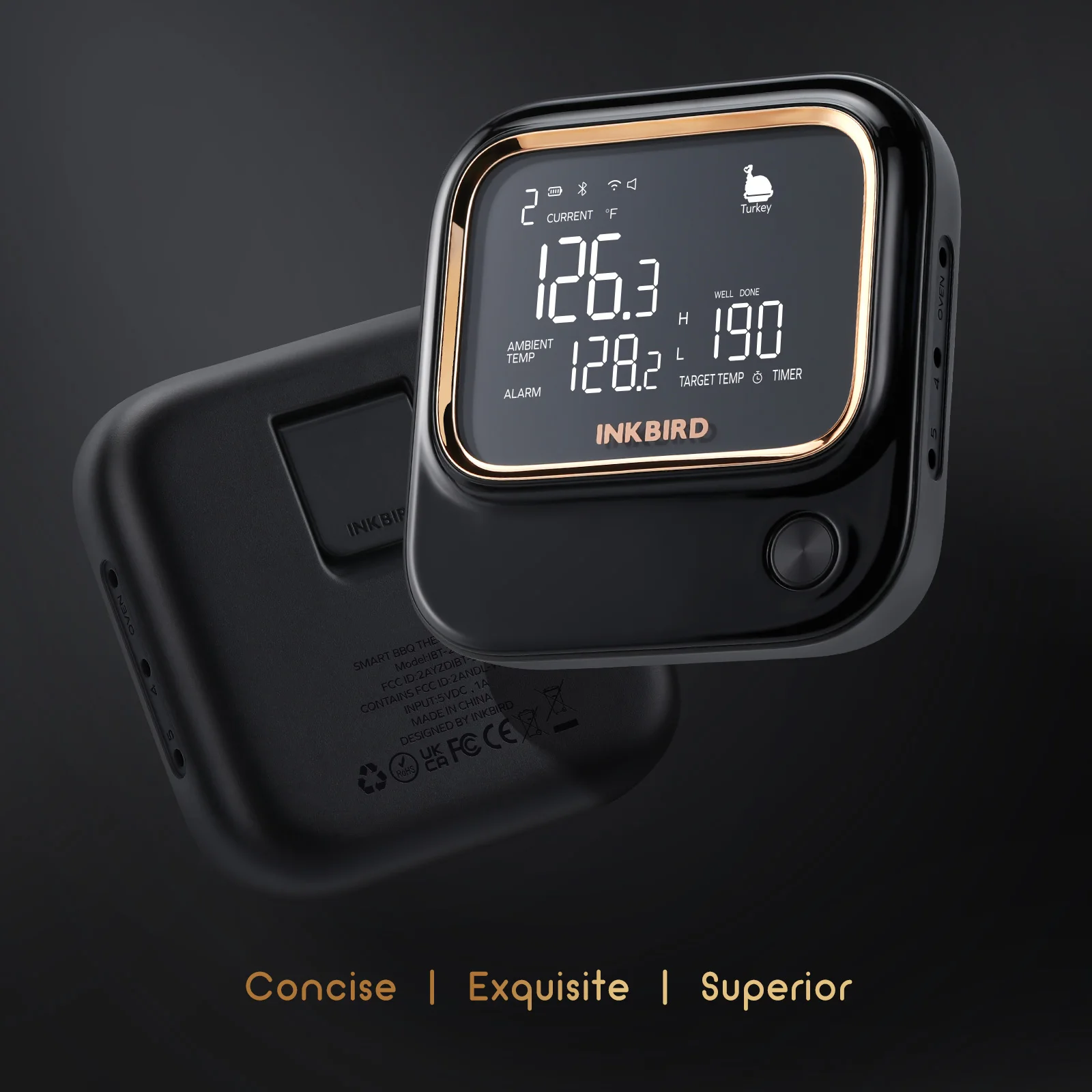 Inkbird IBT-26S cooking food thermometer 2.4G 4 probes bbq meat thermometer digital kitchen