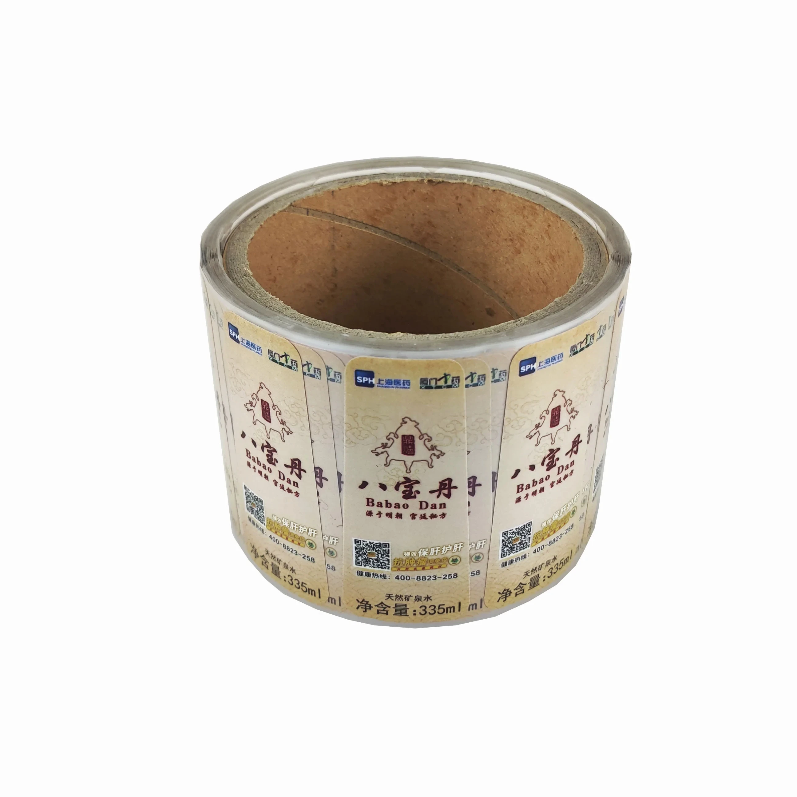 Пользовательские водонепроницаемые клейкие этикетки печать пластиковые наклейки для бутылки с водой