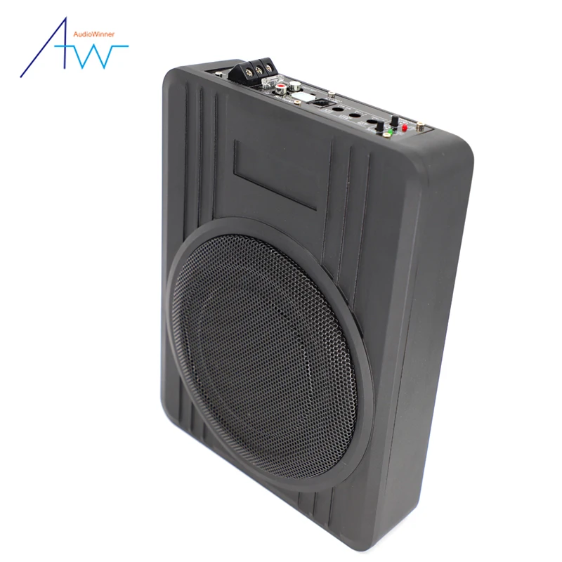 professional high performance digital designs audio 8 inch power pro car slim under seat active car subwoofer speaker