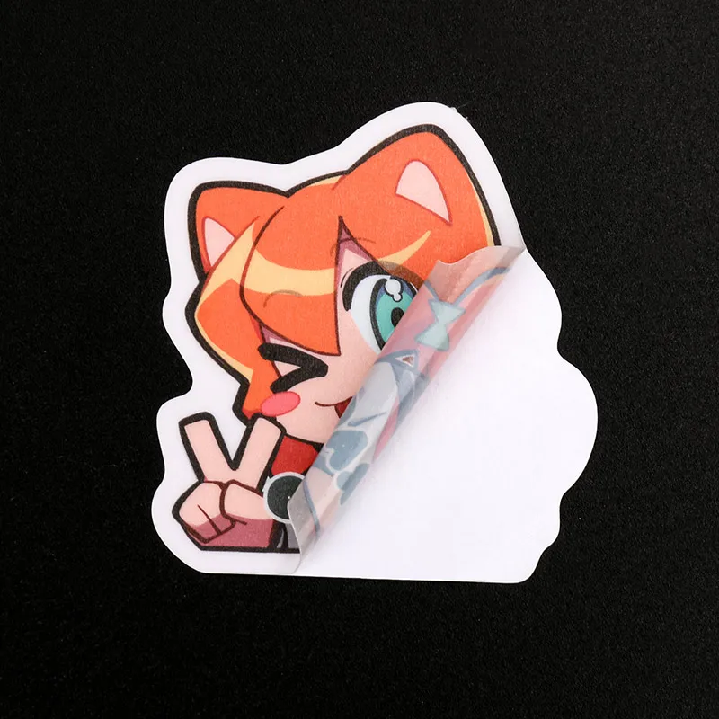 Vograce Wholesale Die Cut Cute Character Stationery Matte Vinyl Stickers